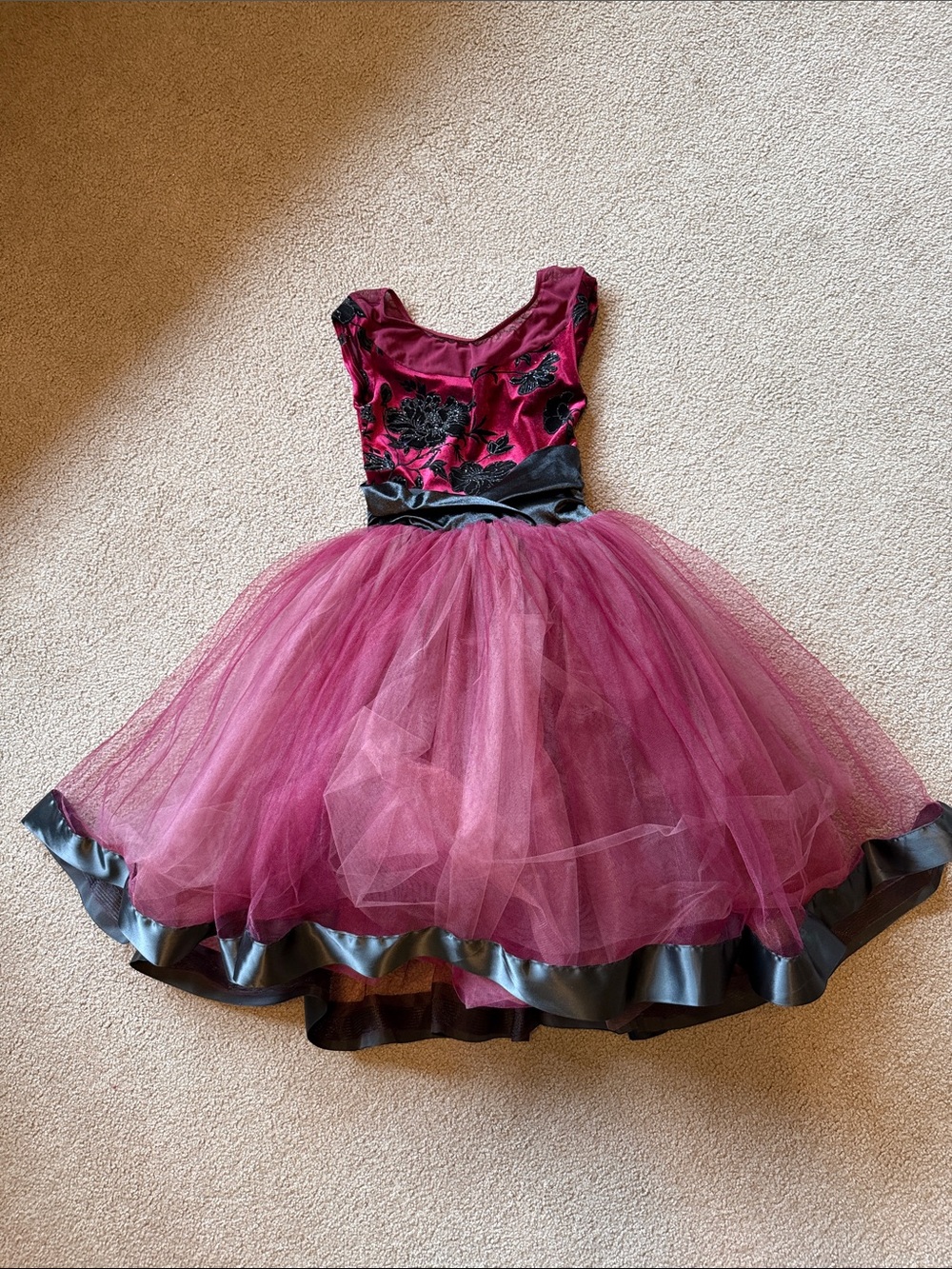 Weissman Plum and Black Velvet Tutu